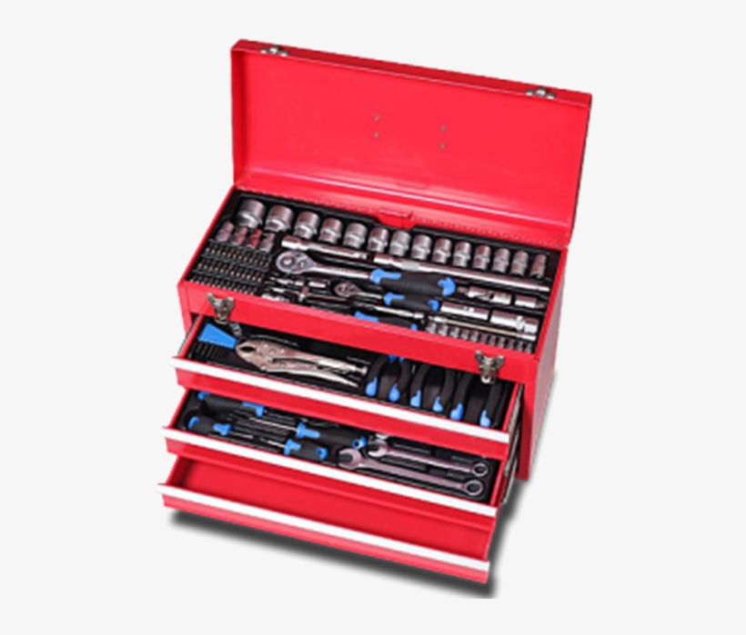 Amco 117 Piece Toolbox Set - Tool Box Set, transparent png #2690486
