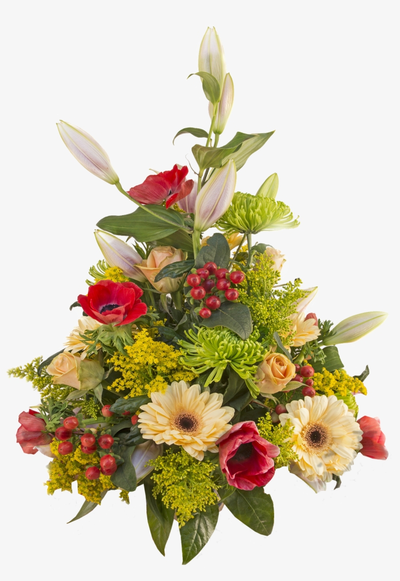 Corporate Flowers By Cindy's Balloons And Flowers - Arreglos Florales De Lirios Y Gerberas, transparent png #2690536