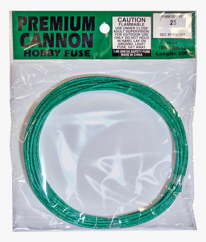 Medium Cake Fuse 16 To 18 Sec/ft - Cannon Fuse Label, transparent png #2690656