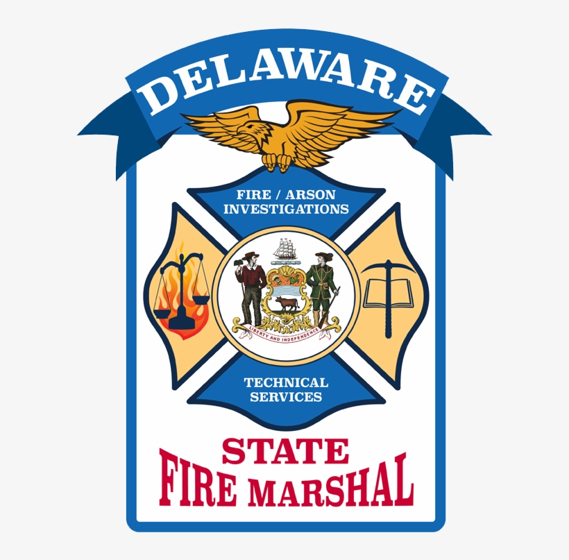 Delaware State Fire Marshal Seal - Marshall Investigation Fire, transparent png #2690737