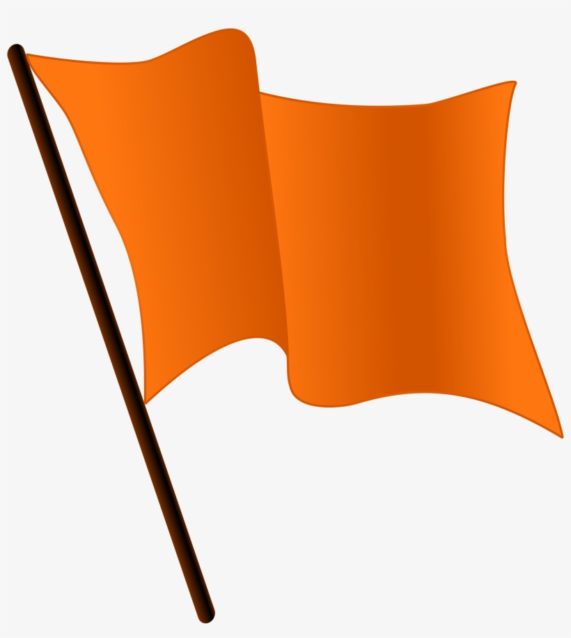 Open - Orange Flag Waving, transparent png #2690770