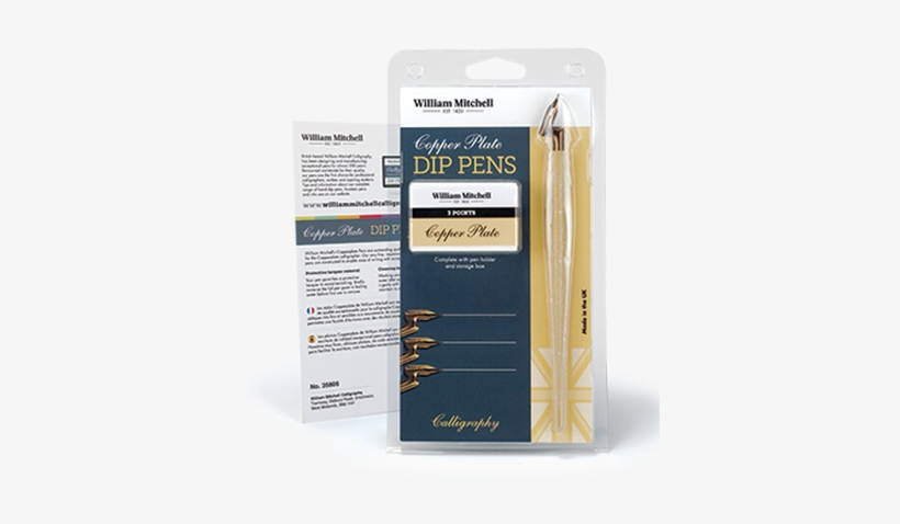 Mitchell's Very Fine, Responsive Elbow, Oblique Pens - William Mitchell Calligraphy : Copperplate Dip Pen, transparent png #2690857