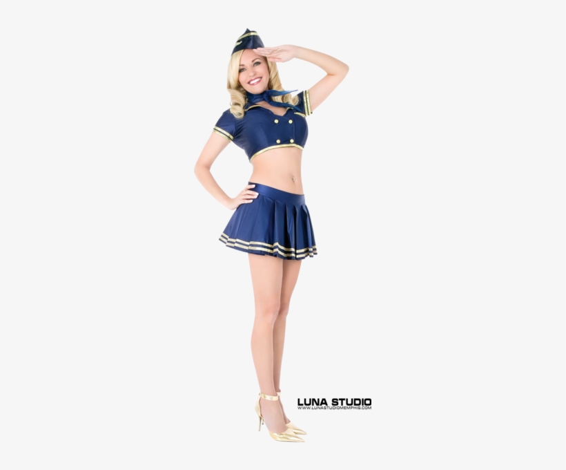 Hot Stewardess - Sexy Halloween Costume For Women, transparent png #2690940