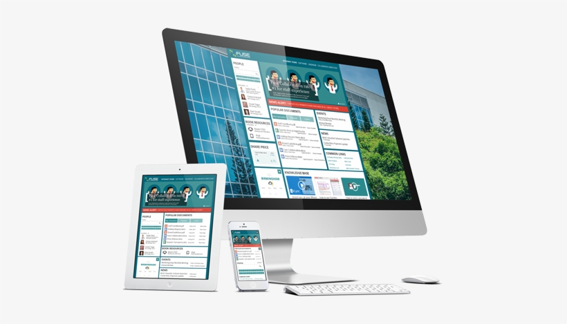 Sharepoint Responsive Mockup - Mockup Responsive Png, transparent png #2691015