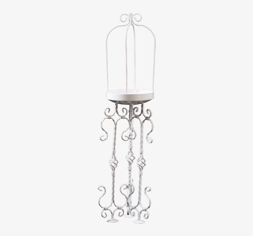 Flower Stand White Metal 135cm X 30cm - Compact Fluorescent Lamp, transparent png #2691128