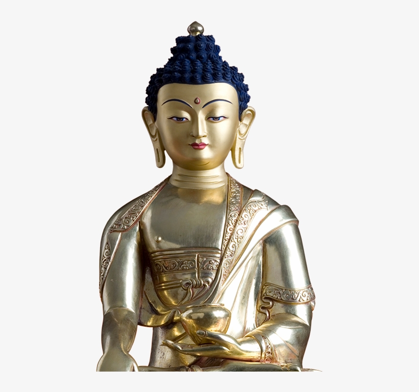 “there Is No Way To Happiness - Lord Buddha In Meditation (robes Decorated With Auspicious, transparent png #2691372