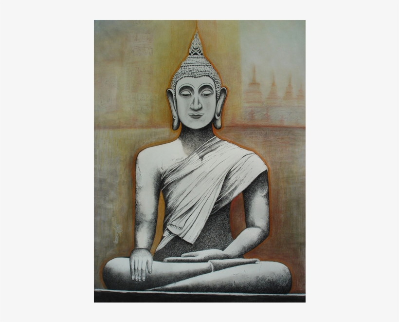 Enlightnment 40×28 In - Gautama Buddha, transparent png #2691426