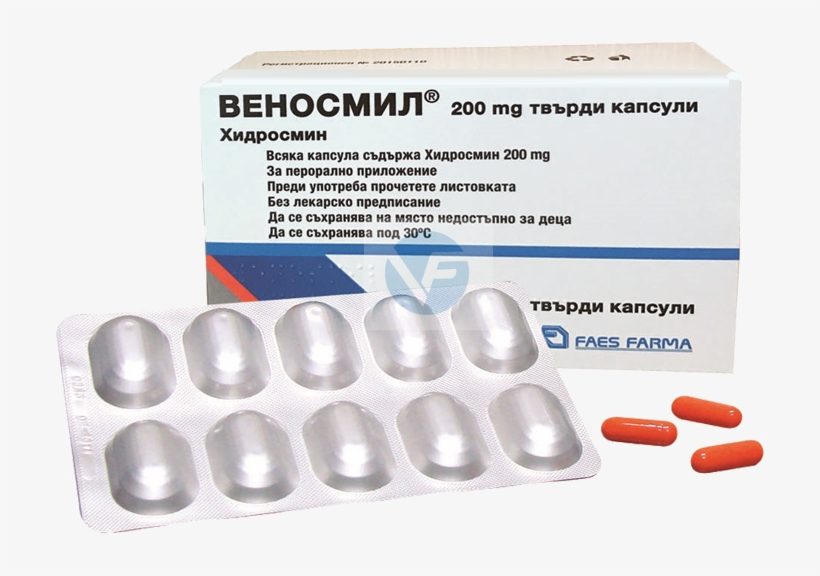 Venosmil 20 Capsules - Capsule, transparent png #2691850