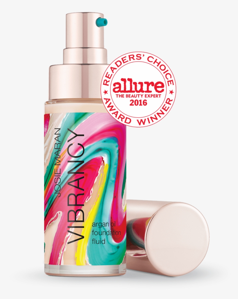 J565 01 0002 Vibrancy Supernatural Allurebadge V=1510695370 - Josie Maran Cosmetics - Vibrancy Argan Oil Foundation, transparent png #2692154