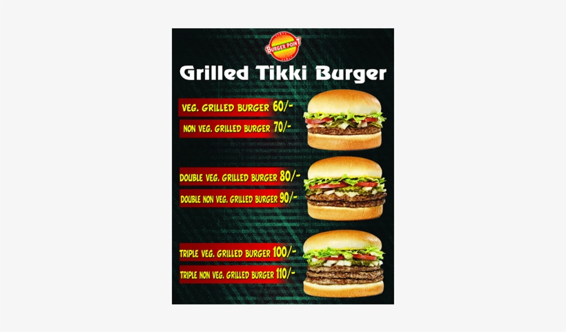 Grilled Tikki Burger - Fast Food, transparent png #2692288