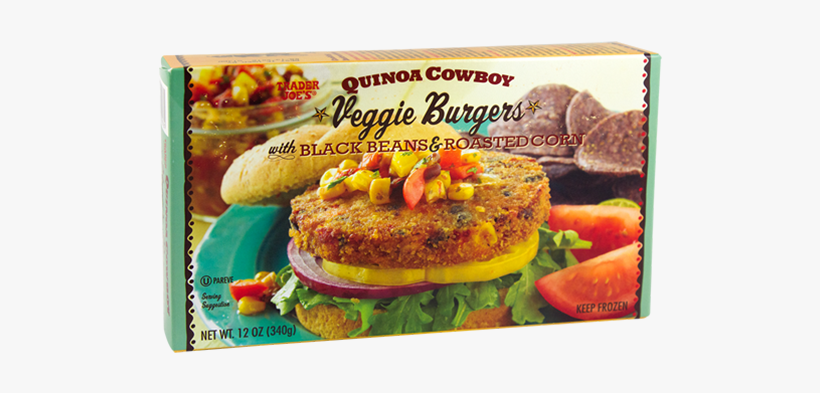 Box Of Trader Joe's Veggie Burgers - Trader Joe's Veggie Burger, transparent png #2692371