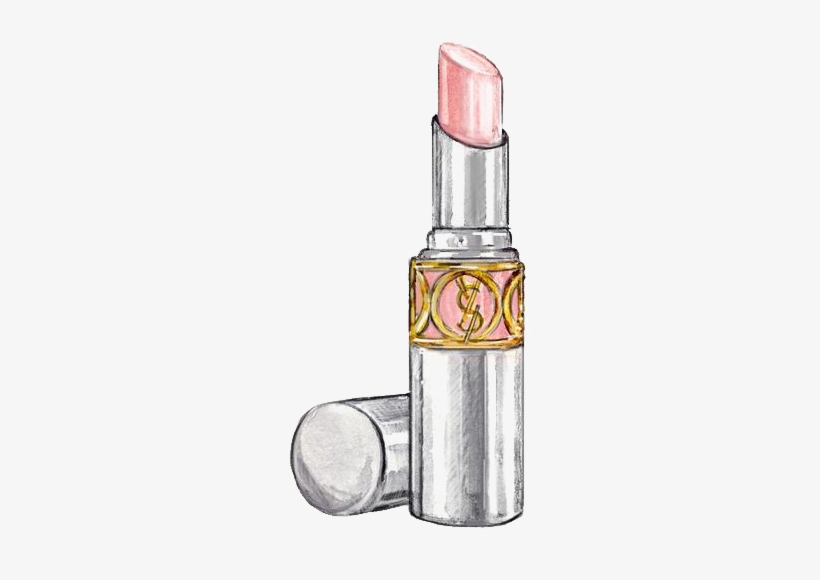 Chanel Lipstick Cosmetics Yves Saint Laurent Drawing - Yves Saint Laurent Lipstick Drawing, transparent png #2692391