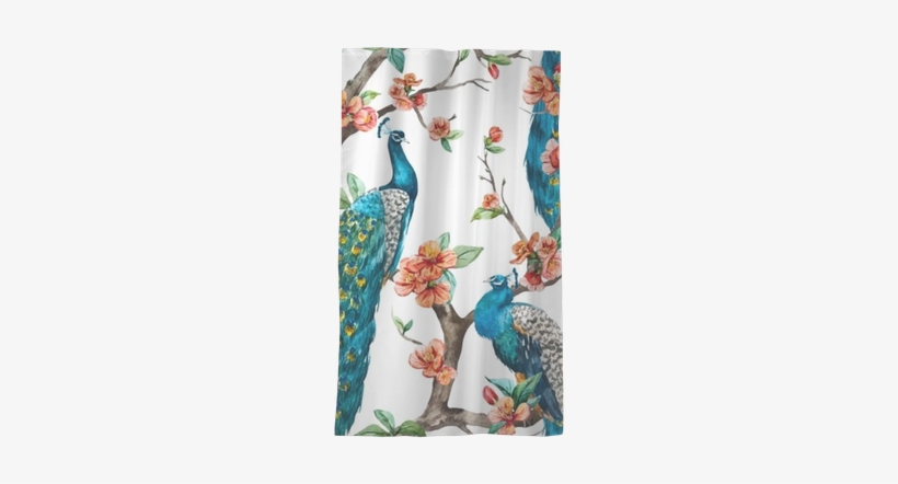 Watercolor Vector Peacock Pattern Sheer Window Curtain - Timaş Yayınları : Aşk-ı Sükun, transparent png #2692610