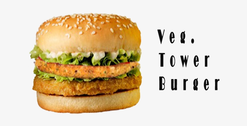 Veg Double Cheese Burger - Double Cheese Veg Burger, transparent png #2692867