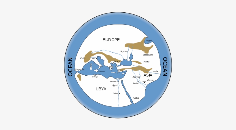 Greek Ethnographer - Ancient Greece View Of The World, transparent png #2693424