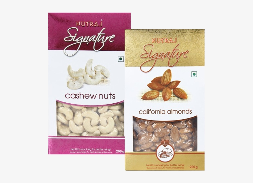 Sold Times - Nutraj Signature Plain California Almonds - 200 Gm, transparent png #2695687