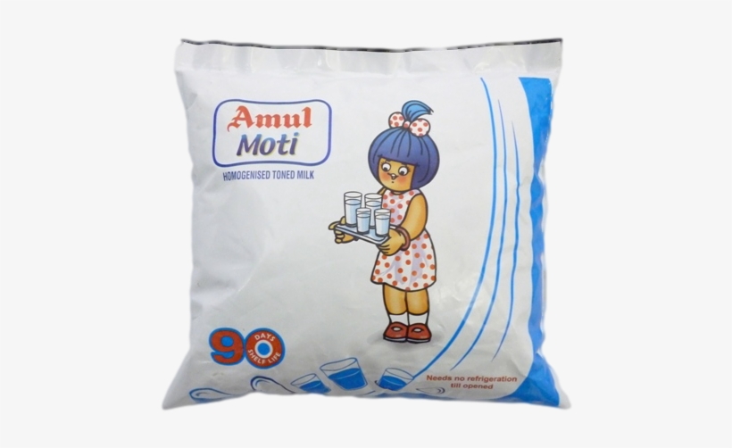 Homogenised Toned Milk - Amul Moti Fresh Toned Milk 500ml, transparent png #2695821