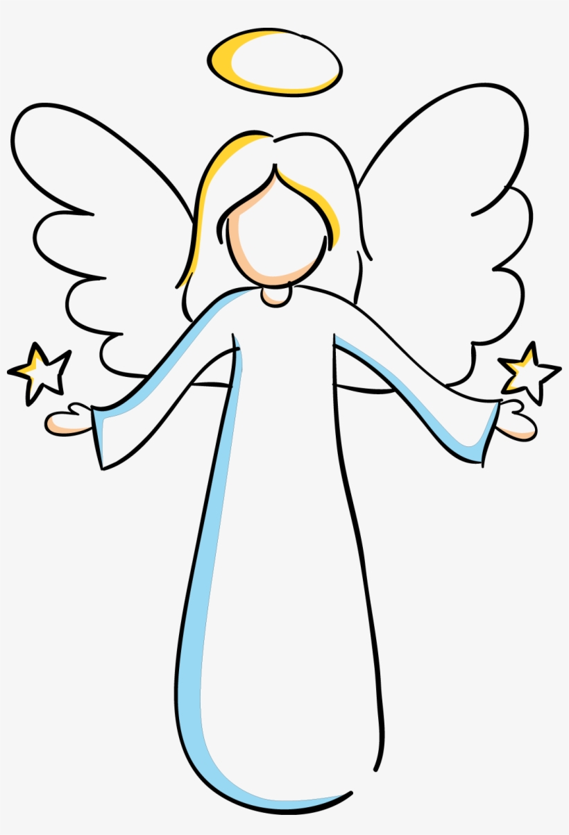 Hand-painted Angel 1087*1542 Transprent Png Free - Angel Dibujo, transparent png #2695906