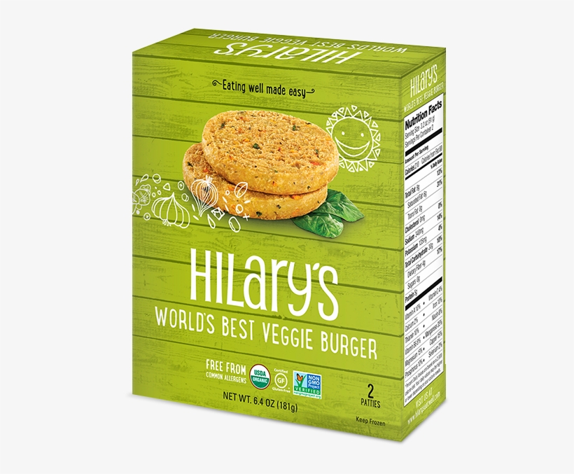 Find Hilary's In Stores Near You - Hilarys Organic Spicy Thai Veggie Burger, transparent png #2696303