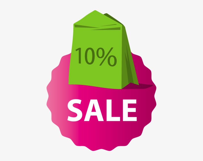 Sale 10 Percent Bag Tag - Flyer Of Flap Disc, transparent png #2696613