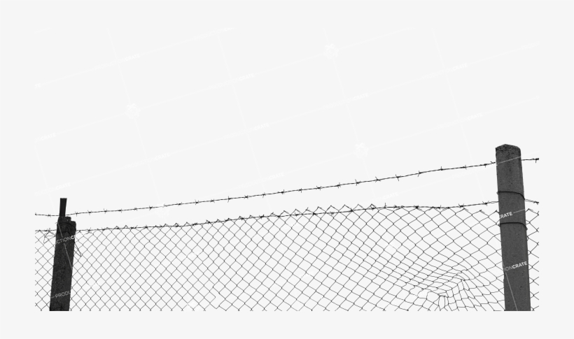 Barbed Wire Fence - Fence, transparent png #2697170