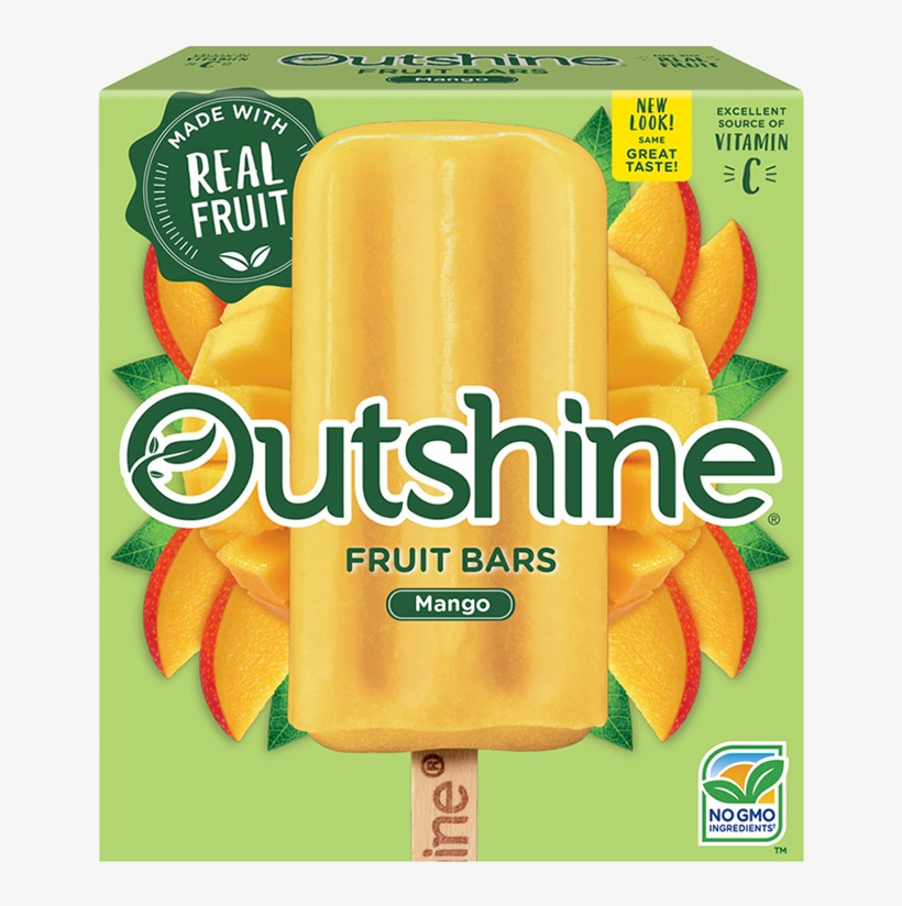 Outshine Mango Fruit Bars - Outshine Fruit Bars Mango, transparent png #2697263
