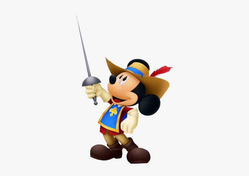 Mickey Mouse- Musketeer Outfit Kh3d - Kingdom Hearts Dream Drop Distance, transparent png #2697537