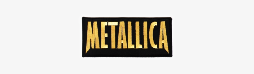 Metallica "gold Logo " Patch - I Disappear, transparent png #2697759