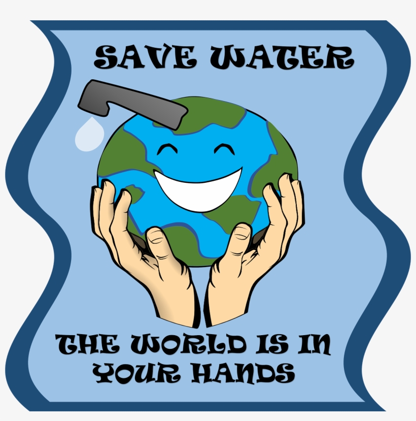 100 Ways To Conserve Water - Save Water Cartoon Poster, transparent png #2697927