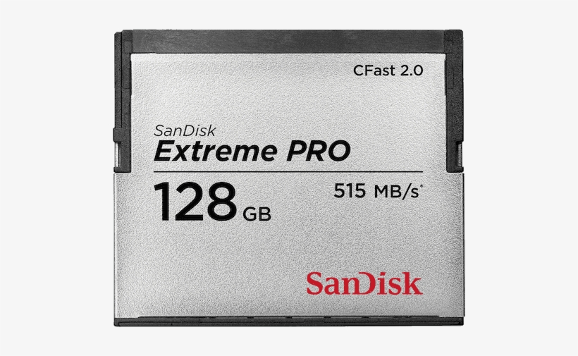 Sandisk Extreme Pro 128gb Cfast - Sandisk 128gb Cfast 2.0 Extreme Pro 525mb/s Memory, transparent png #2698776
