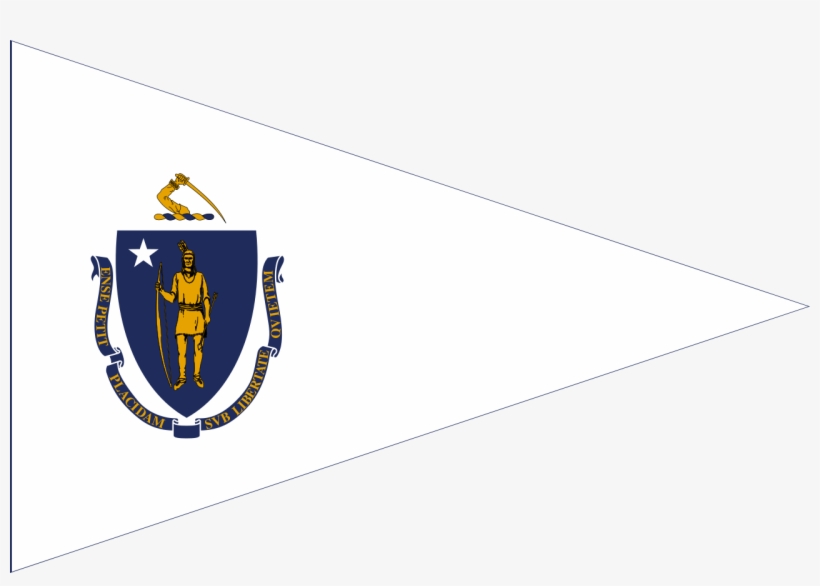 Flag Of The Governor Of Massachusetts - Massachusetts State Flag, transparent png #2699088