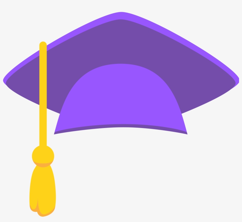 Graduation Hat - Purple Graduation Cap Png, transparent png #2699091