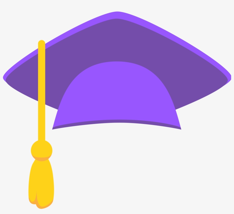 Graduation Hat - Purple Graduation Cap Png, transparent png #2699091