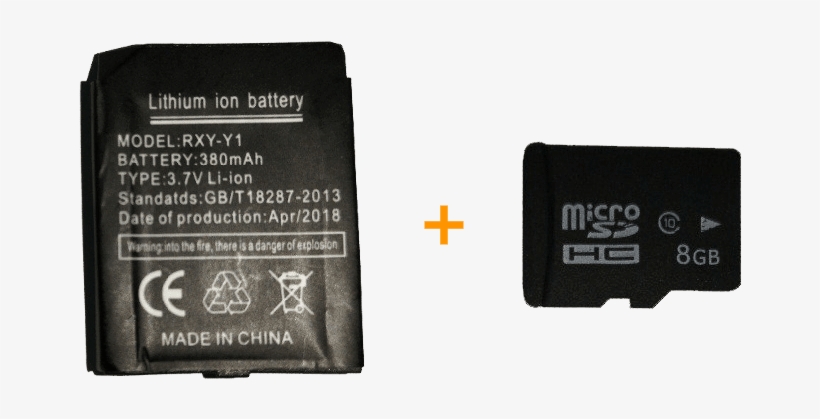 380mah Battery 8gb Memory Card - Rxy Y1 Smart Watch Battery Y1, transparent png #2699423