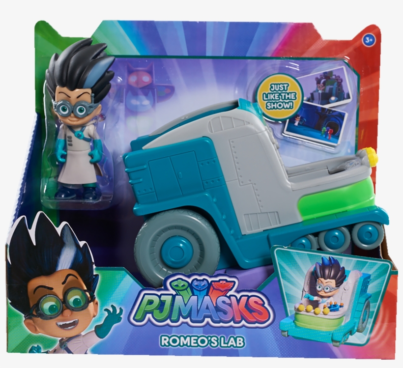 Pj Masks Vehicle - Pj Masks Romeo's Lab - Vehicle & Figure, transparent png #270020