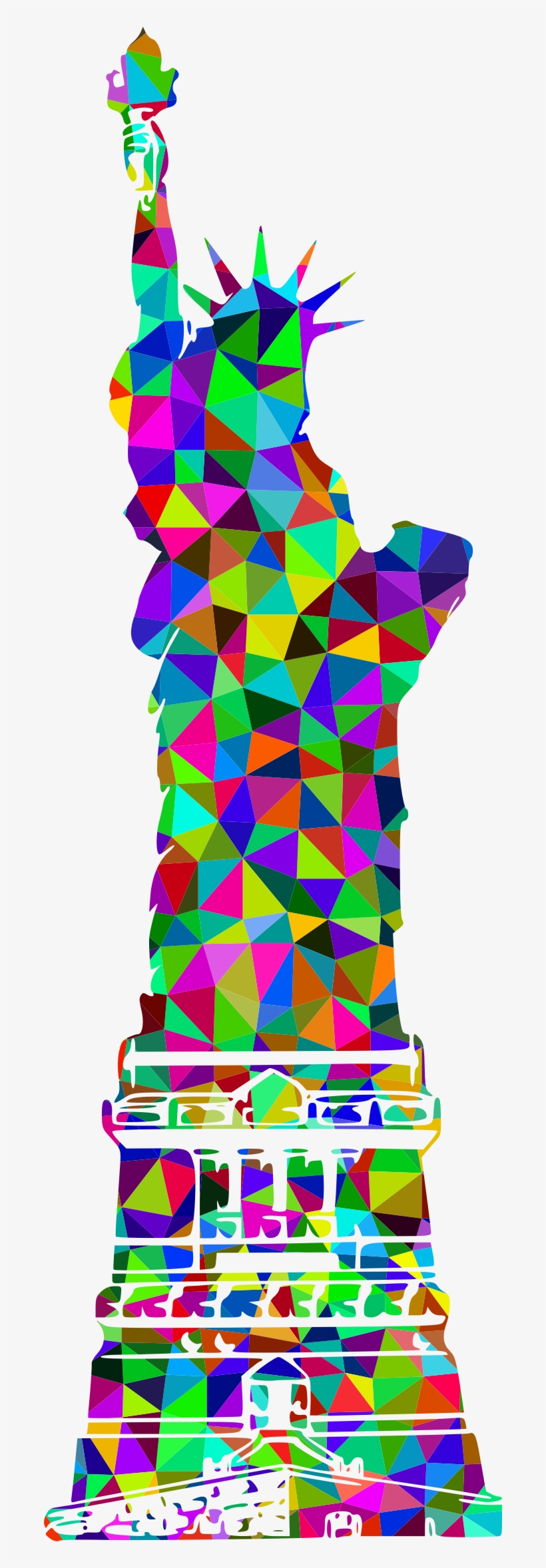 This Free Icons Png Design Of Prismatic Low Poly Statue, transparent png #270139
