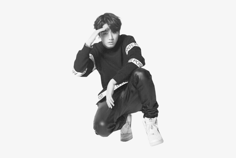 #чонгук #гуки #гук #чончонгук #бтс #bts #bangtan Boys - Jungkook Black And White Transparent, transparent png #270560