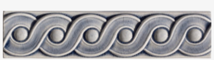 2 3/8" X 8" Spiral Ribbon With Pearls Border, transparent png #270615