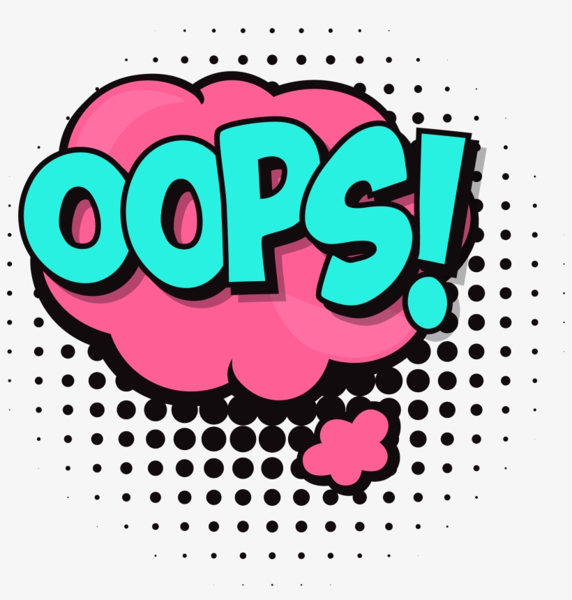 Oops Speech Bubble Png - Oops Speech Bubble Badge Button Badge, transparent png #270933