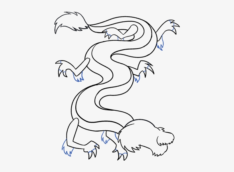 How To Draw A Chinese Dragon Drawing Free Transparent Png Download Pngkey