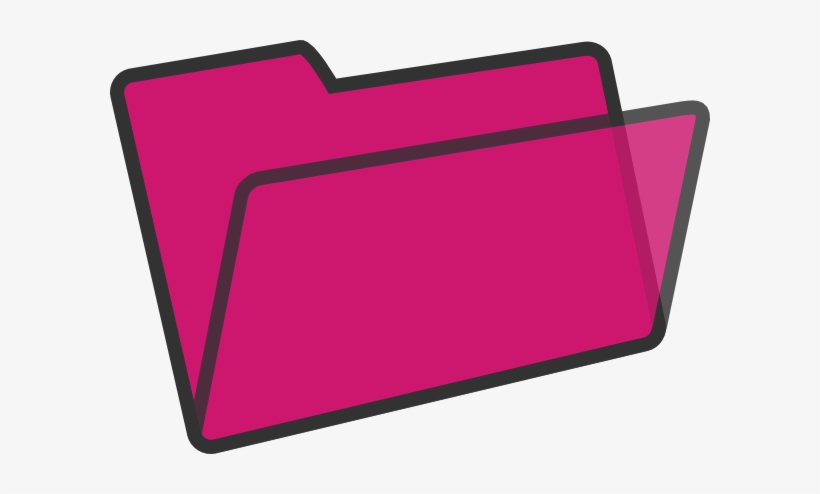 Clip Art At Clker Com Vector Online - Pink File Folder Clipart, transparent png #271100