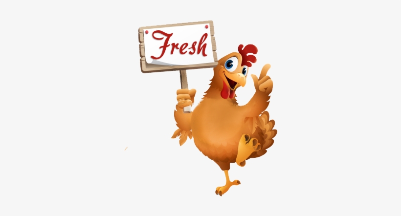 Fresh Chicken Png - Chicken Holding A Sign Clipart, transparent png #271540