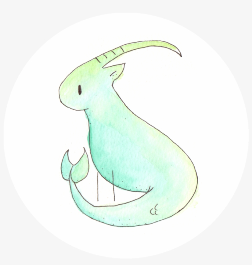 Capricorn-watercolor - Sketch, transparent png #271870