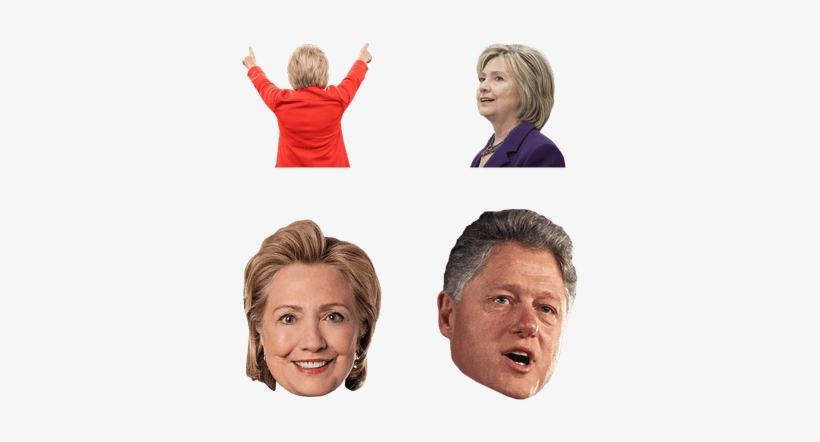 Clinton - Fathead Hillary Clinton Big Head, transparent png #272070