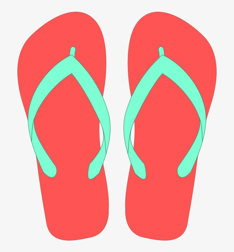 Flip Flops Clip Art Clothes Clipartcow Clipartix - Flip Flops Clip Art, transparent png #272338