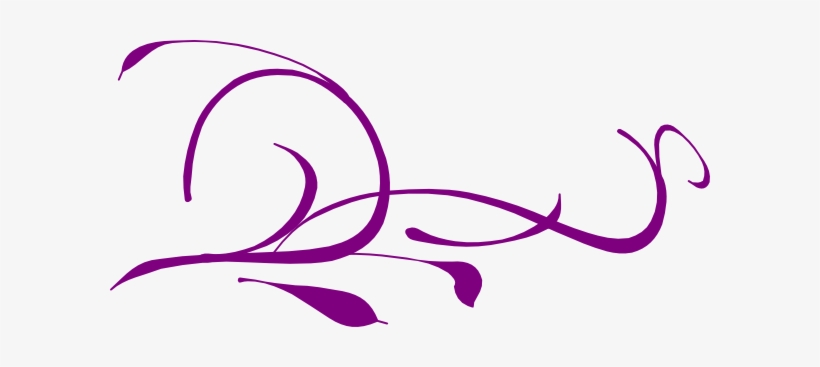 Swirls Clipart Purple - Vine Clip Art, transparent png #272548