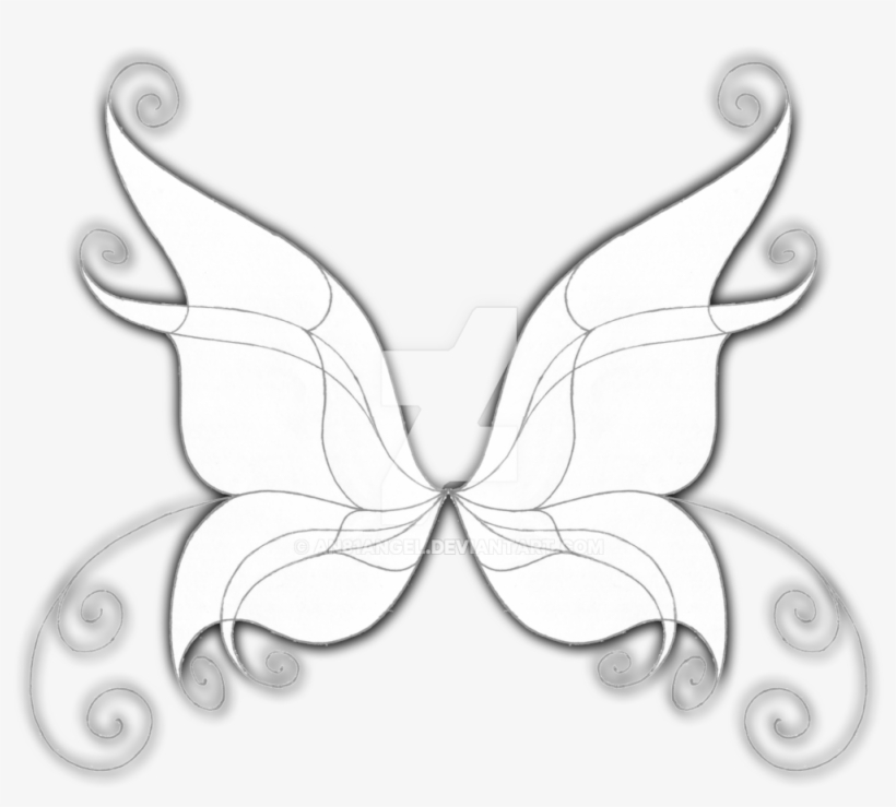 Fairy Wings Coloring Pages - Drawing, transparent png #272893