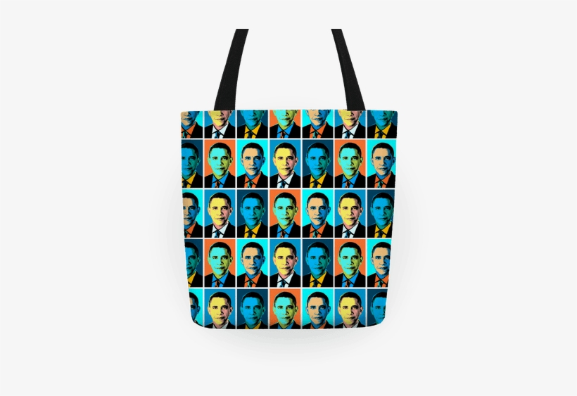 Pop Art Obama Tote - Pop Art Obama Tote Bag: Funny Tote Bag From Lookhuman., transparent png #272965