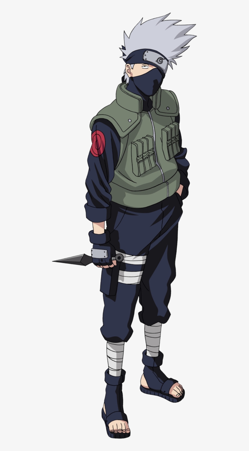 If Kakashi Hatake Possessed Sharingan In Both His Eyes - Naruto Characters Full Body, transparent png #273057