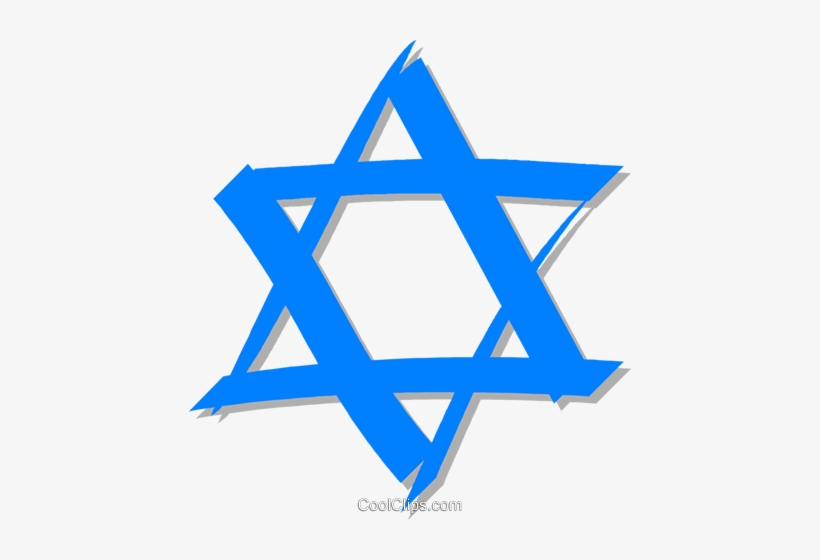 Star Of David Royalty Free Vector Clip Art Illustration - Israel Star Png, transparent png #273092